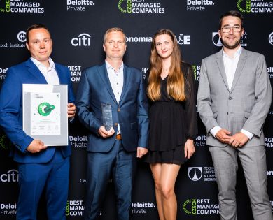 David Ryčl, the Marketing Director, and his colleagues from the Marketing Department accepted the award for BEDNAR at the ceremony