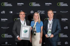 Petr Procházka, the Proxy; David Ryčl, the Marketing Director and Jiřina Součková, the Chief Economist, attended the award ceremony