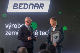David Ryčl, the Marketing Director of BEDNAR FMT s.r.o., accepted the award during the award ceremony