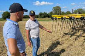 Оптимальний спосіб рівномірного розподілення соломи та провокації падалиці