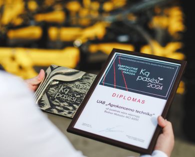 MATADOR MO sowing machine awarded a medal at the Ką pasėsi exhibition in Lithuania