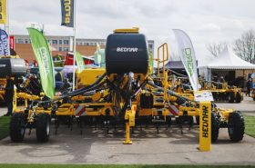 Sowing machine MATADOR MO as the main exhibit of the Agrokoncerno technika UAB exposition
