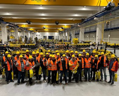 team of atx Implements at bednar production plant