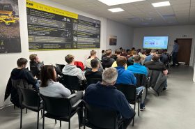 The students' visit to the factory, presentation about company