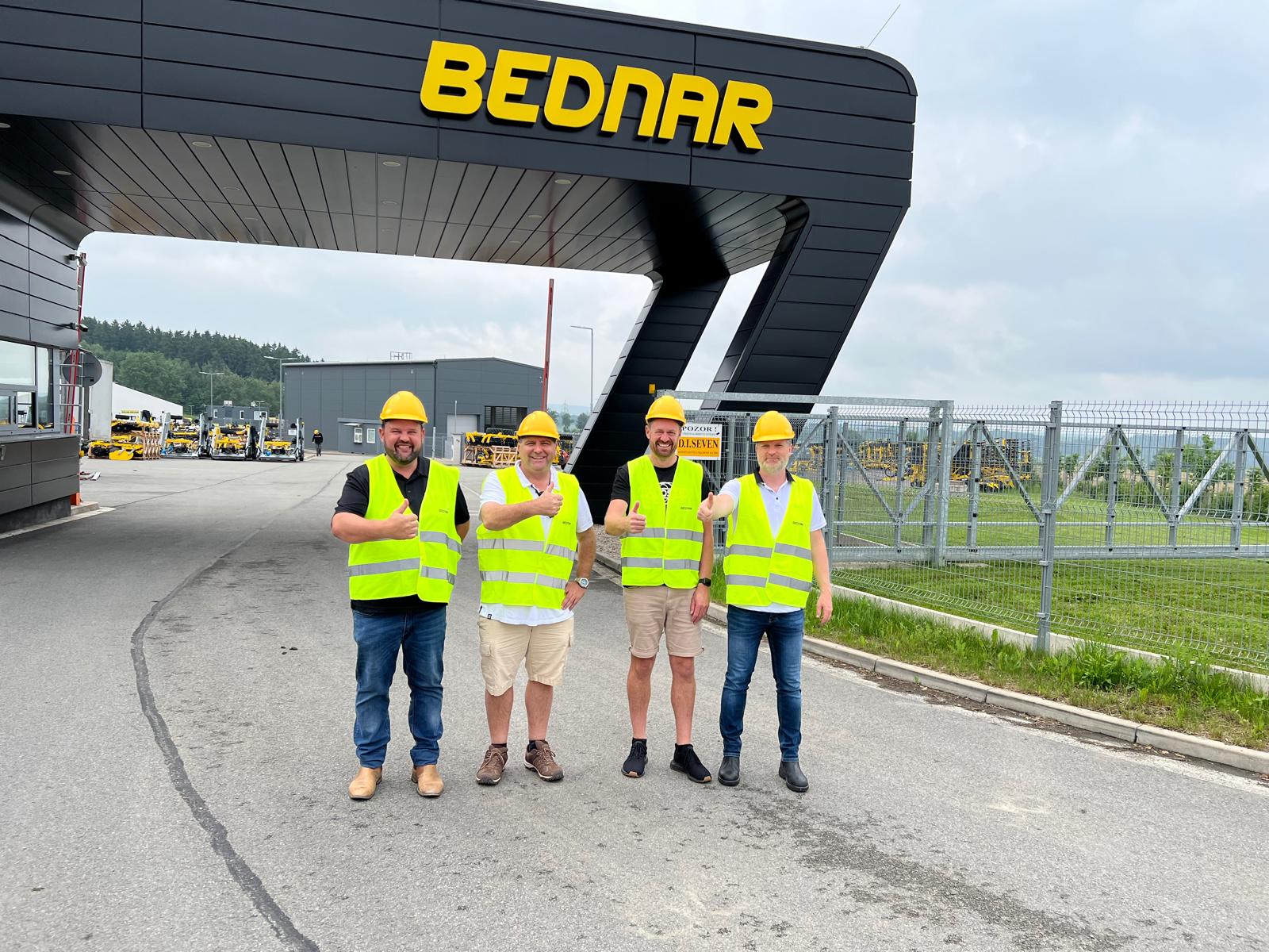 Representatives of Power & Earth together with Nicholas Lundy and David Ryčl from BEDNAR FMT.